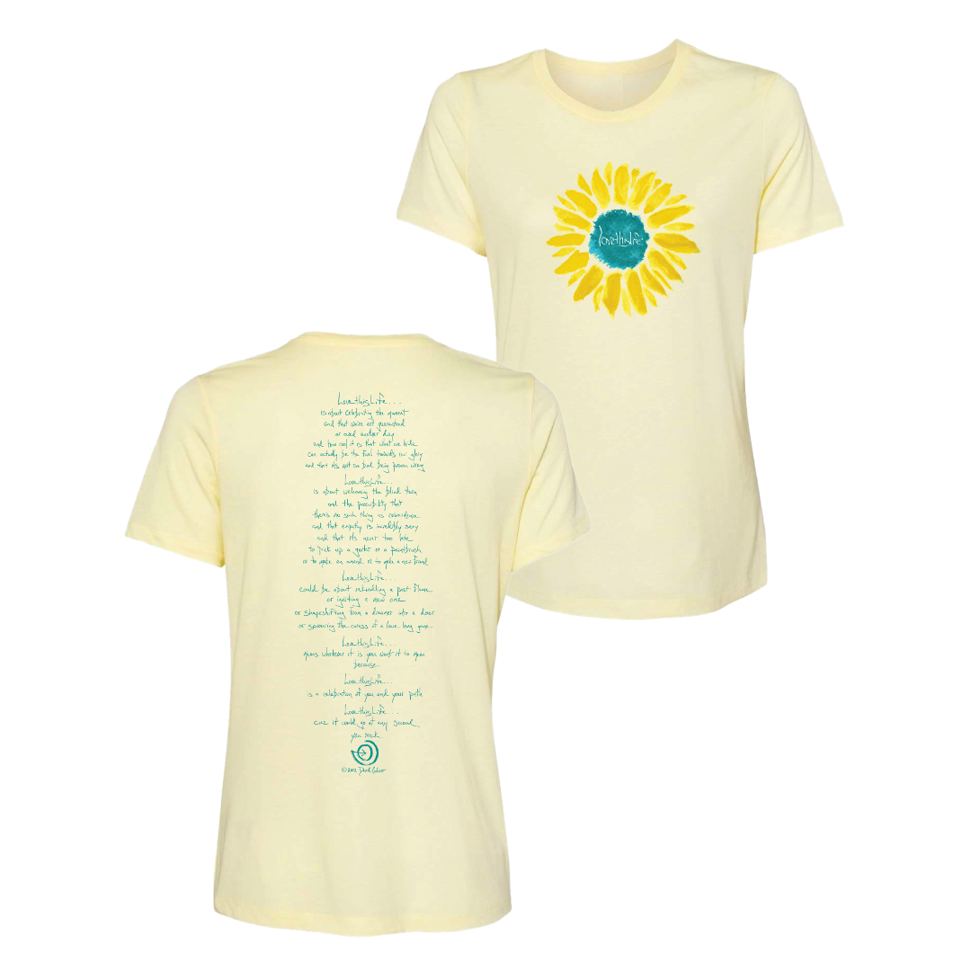 Love This Life Sunflower in Soft Yellow
