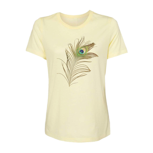 Soft Yellow Feather Tee by Love This Life