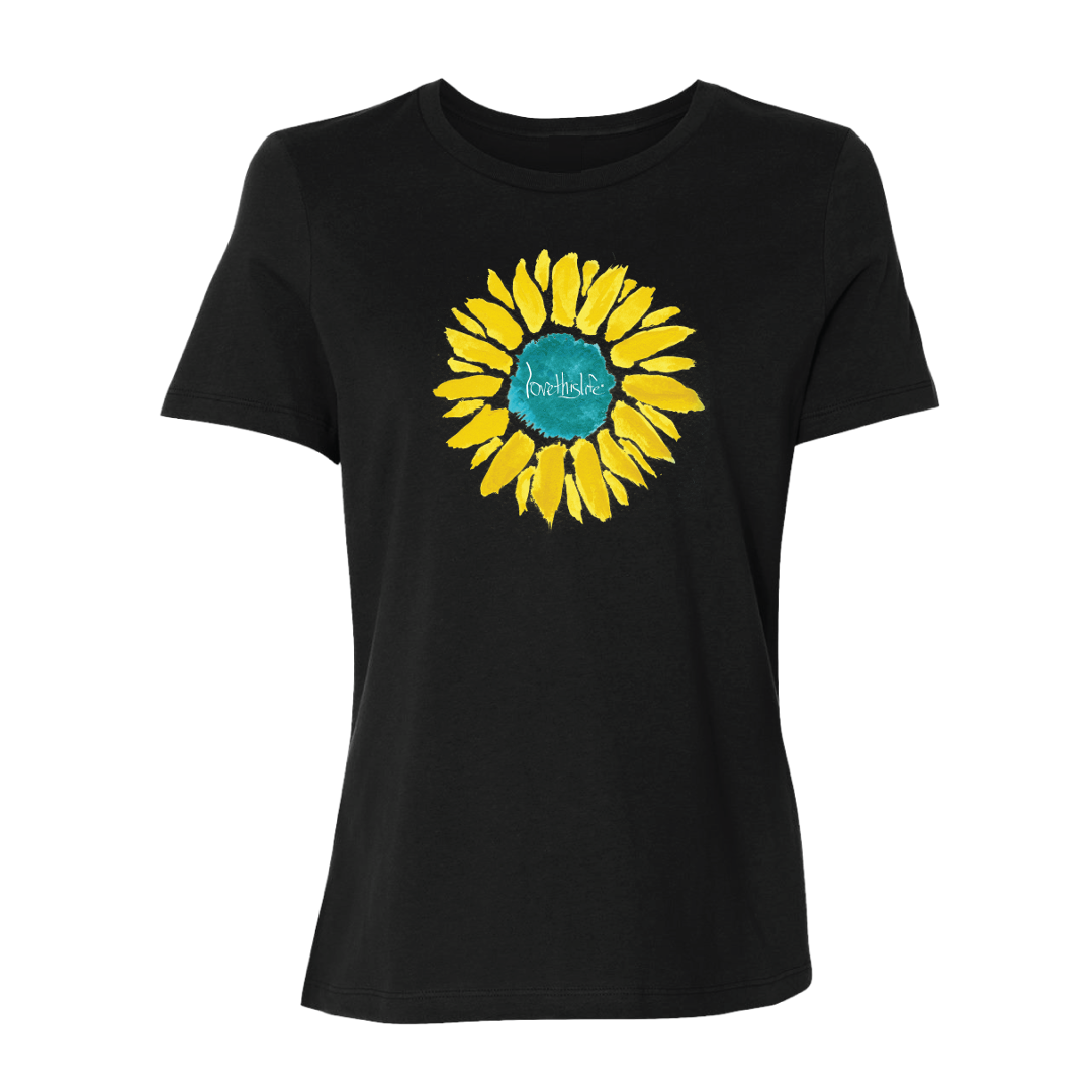 Sunflower Manifesto Relaxed Tee - Black